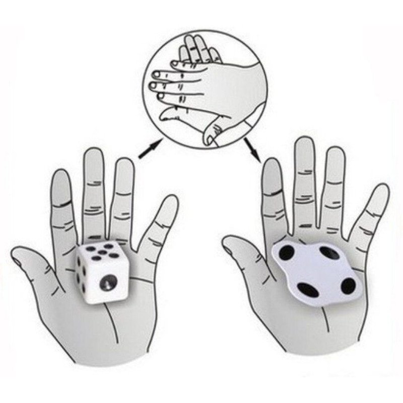 Jouet De Magie Pour Apprendre À Battre Les Dés Plats, Accessoire Facile À Apprendre, Amusant, Nouveauté, Gros Plan, Fourniture De Magiciens