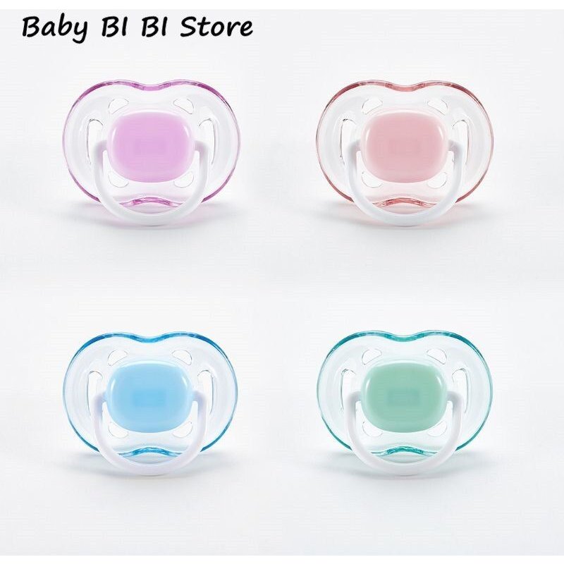 Sucette En Silicone D'apaisement De Bébé,Fournit Le Confort Du Nouveau-Né, Tétine Plate,