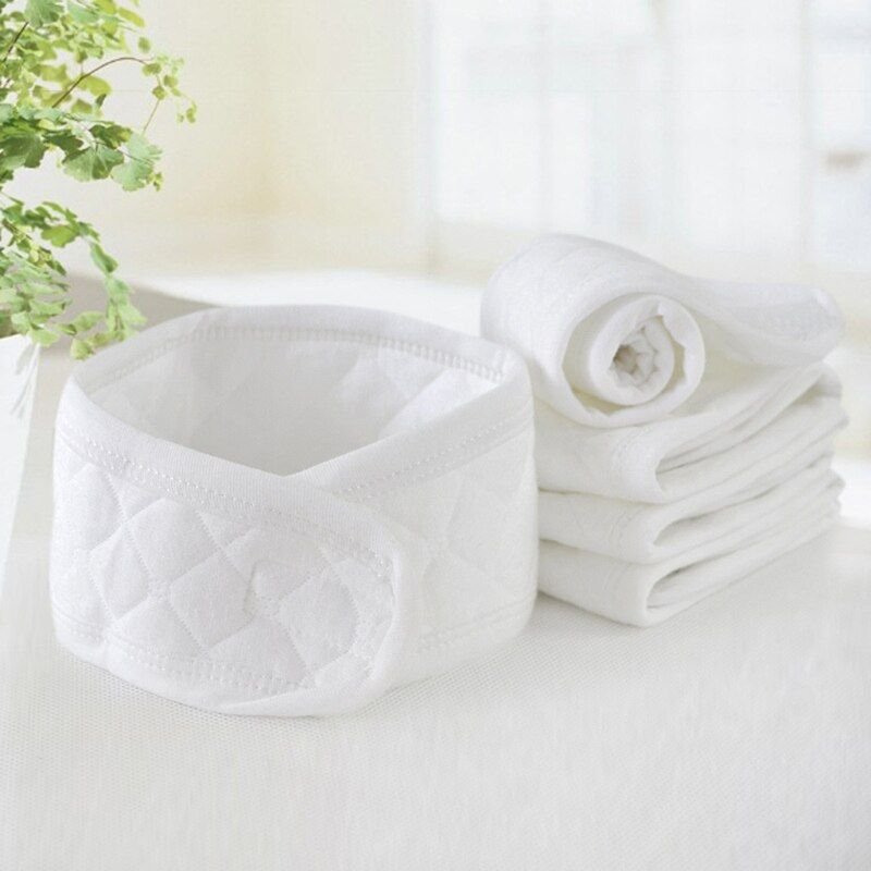 Ceinture De Protection Du Ventre Et Du Nombril Pour Nouveau-Né, En Coton Blanc, Respirant, 1 Pièce
