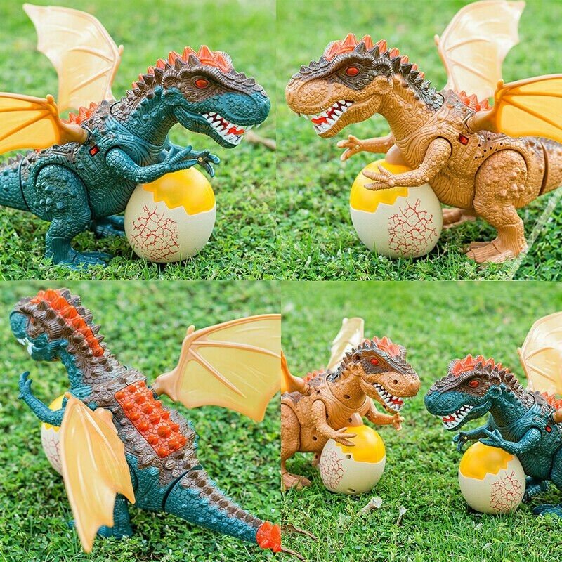 Figurine De Dinosaure Électrique T-Rex, Jouet Avec Tête Et Son Lumineux, Induction Intelligente, Nouveau Jouet Pour Enfant, Cadeau