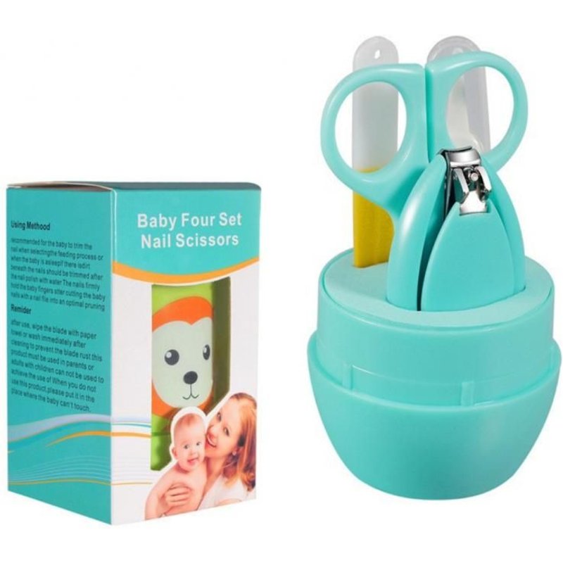 Ensemble De Coupe-Ongles De Sécurité Pour Bébé, 4 En 1, Pincettes Propres Pour Nouveau-Né, Ensemble De 4 Pièces, De 1 À 6 Ans