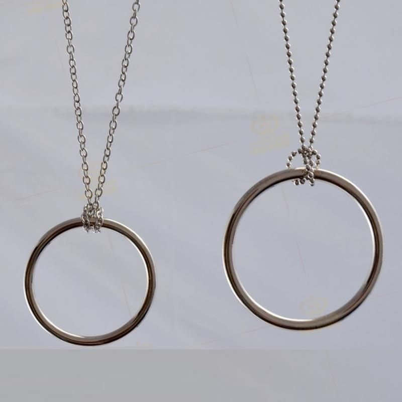 Anneau Magique En Métal Pour Enfant, Chaîne, Tour De Magie, Collier, Anneau Du Lendemain, Cadeau De Vacances, Jouet Classique