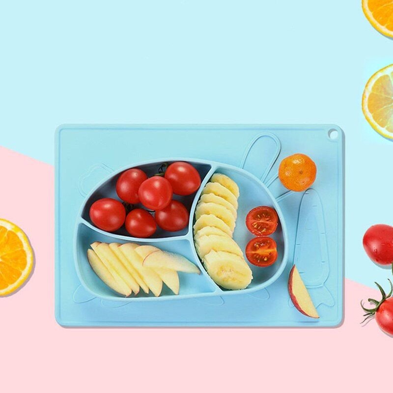 Bol D'alimentation En Silicone Pour Bébé, Bol À Ventouse, Vaisselle Pour Enfant, Cuillère Étanche Anti-Déversement, Bol Rotatif À Aspiration, Cadeau De Table En Silicone 1 Pièce