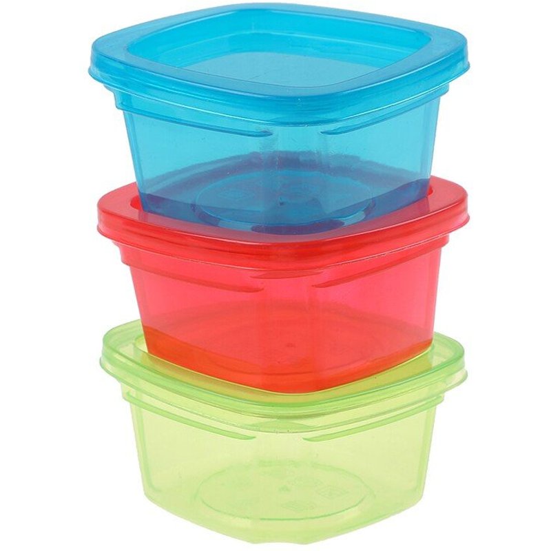 Boîtes Alimentaires Pour Bébés De 200ml, Conteneur De Collations Pour Bébés, Boîtes De Rangement, Mini Bac À Légumes Portable, Boîte Scellée, 1 Pièce