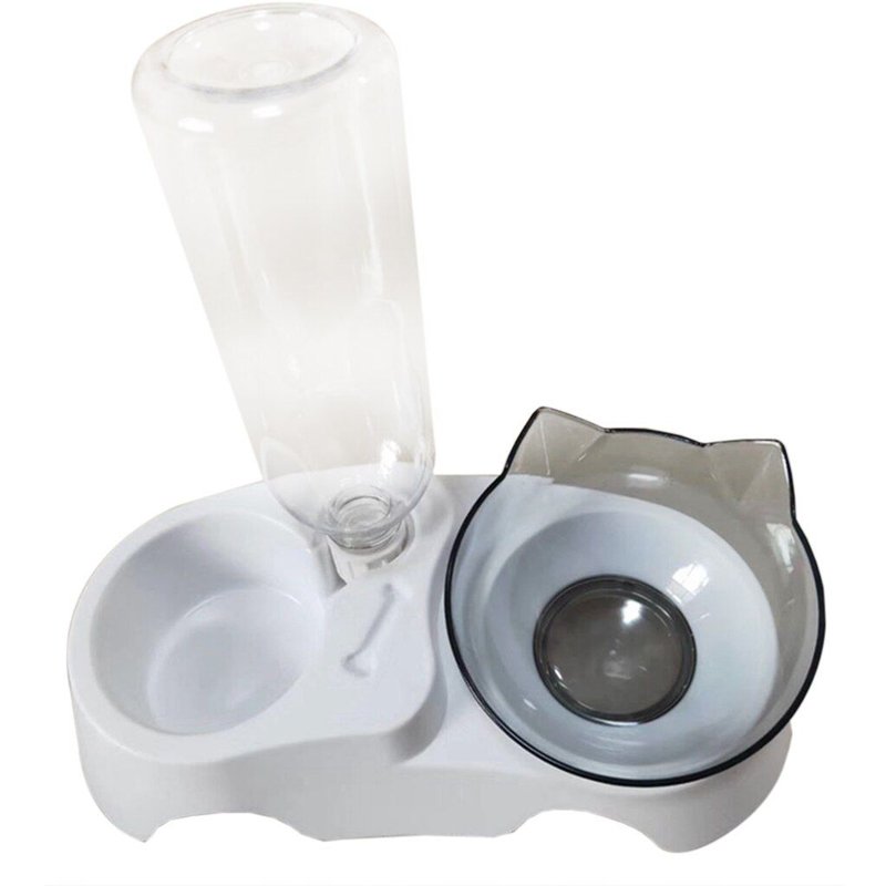 Ensemble De Bols En Plastique Créatif Pour Chat, 1 Pièce, Protection Du Cou, Bol À Nourriture Antidérapant, Transparent, Bol D'eau Pour Animaux De Compagnie