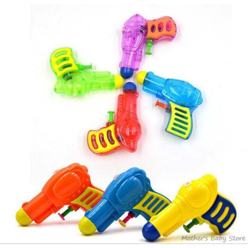 Pistolet À Eau En Plastique Pour Enfants, Jeu D'arrosage, Jeu De Plage En Plein Air, Jouet De Sable, Couleur Aléatoire, 6 Pièces/Ensemble