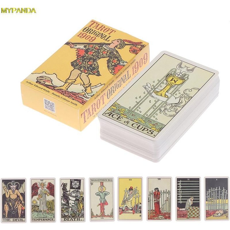 Jeu De Cartes De Tarot Anglais Original, 78 Cartes/Boîte, 1909 Jeux, Divertissement