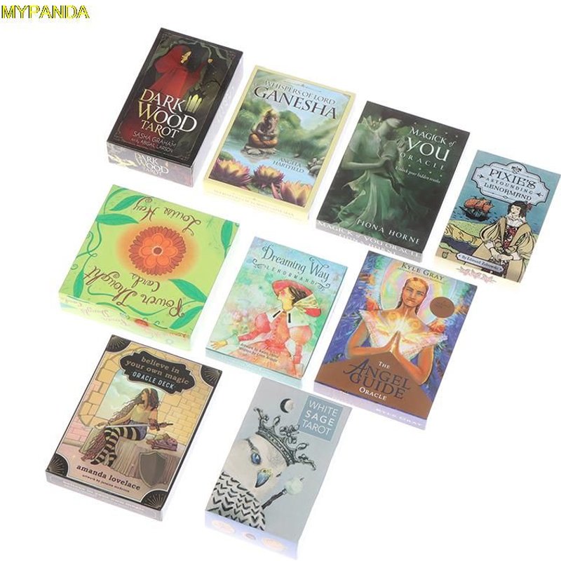 1 Boîte Le Conte De Fées Tarot Cartes Anglais Complet Oracle Carte Divination Destin Jeu Partie Tarot Cartes/1pc 50*50cm Nappe