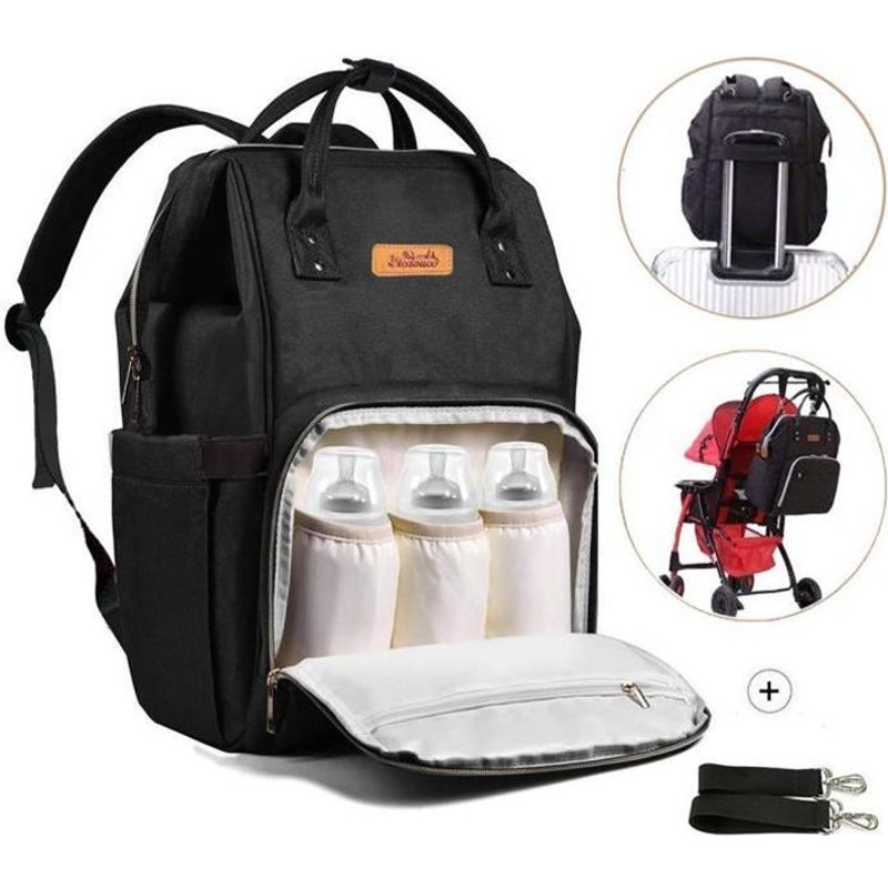 Sacs À Dos À Langer Pour Bébé Sac De Voyage, Sac À Couches Multifonction Imperméable Oxford Sacs Isolés Isotherme, Grand Capacité