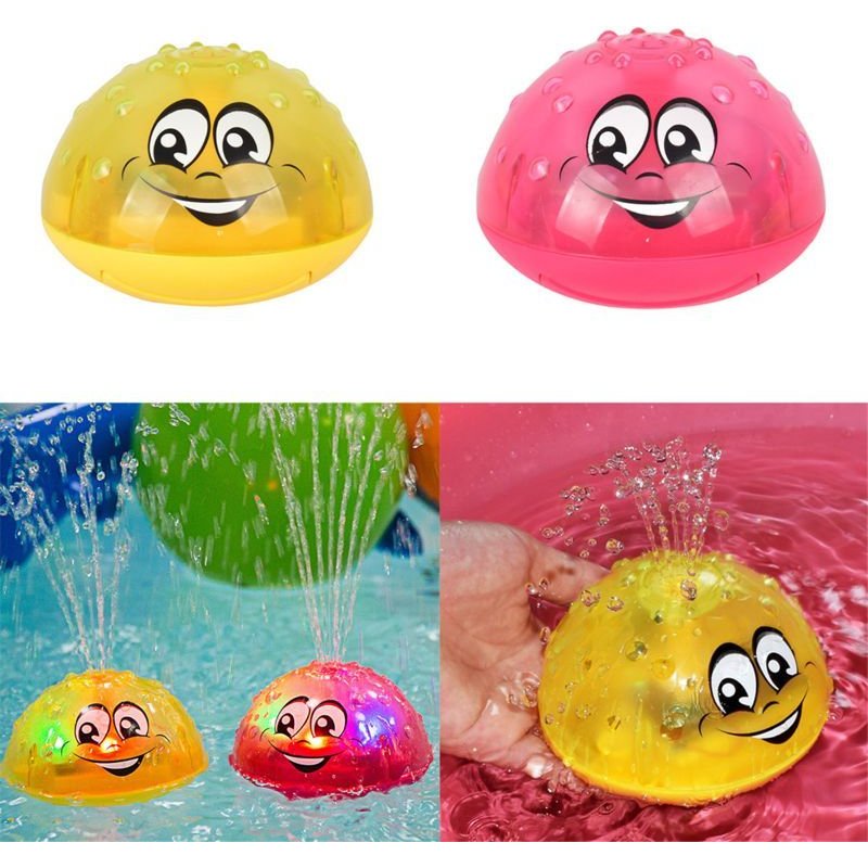 Jouets De Bain En Plastique Sûr Pour Bébé, Pulvérisation D'eau, Musique Légère, Boule Rotative, Jouets Pour Enfant En Bas Âge, Salle De Bain, Jeu D'été