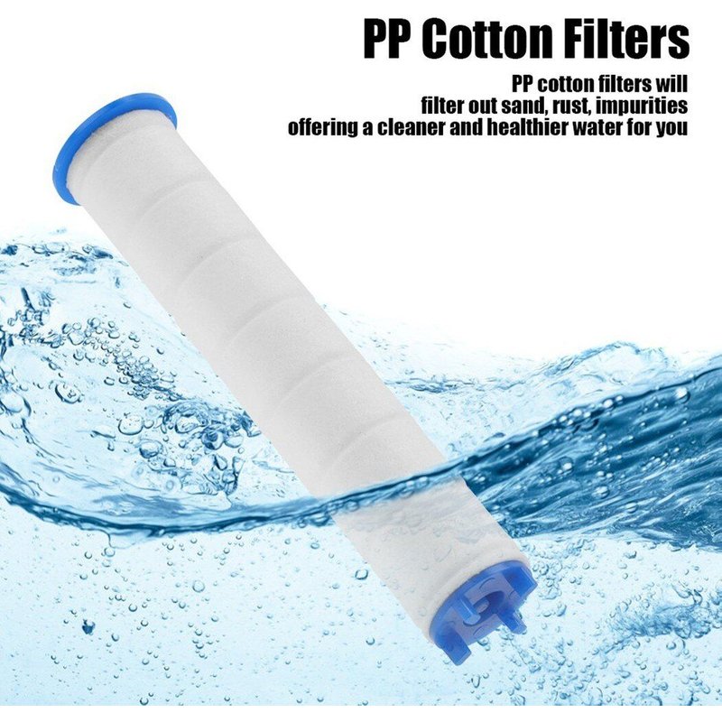Pommeau de douche Portable en coton PP, 5 pièces, Mini filtre à eau, Ions négatifs pressurisés, pulvérisateur de SPA