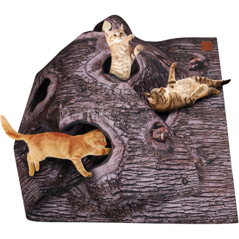 Couverture De Jeu Pour Activités De Chat, Tapis Creux Pour L'entraînement Des Animaux Domestiques, Amusant, Interactif, Résistant Aux Rayures