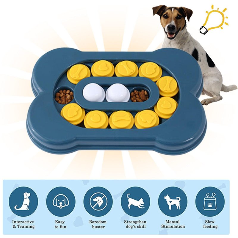 Mangeoire Interactive Pour Chien, Jouet Pour L'entraînement Du Qi, Réglable En Difficulté, Cadeaux