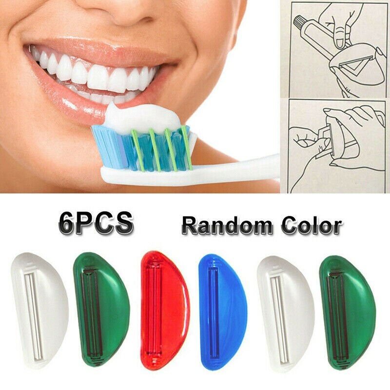 Presse-dentifrice, distributeur de Tube de crème dentaire, extrudeuse porte-rouleau, salle de bains, extrait de dentifrice, outils pour la maison 6 pièces