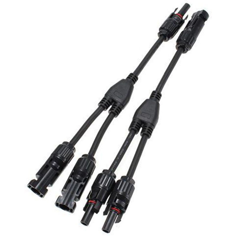 Connecteurs adaptateur parallèle branche Y, câble, prise de fil, Kit d'outils pour panneau solaire