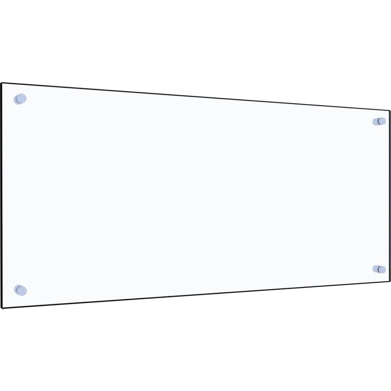 Vidaxl Dosseret De Cuisine Transparent 90 X 40 Cm Verre Trempé
