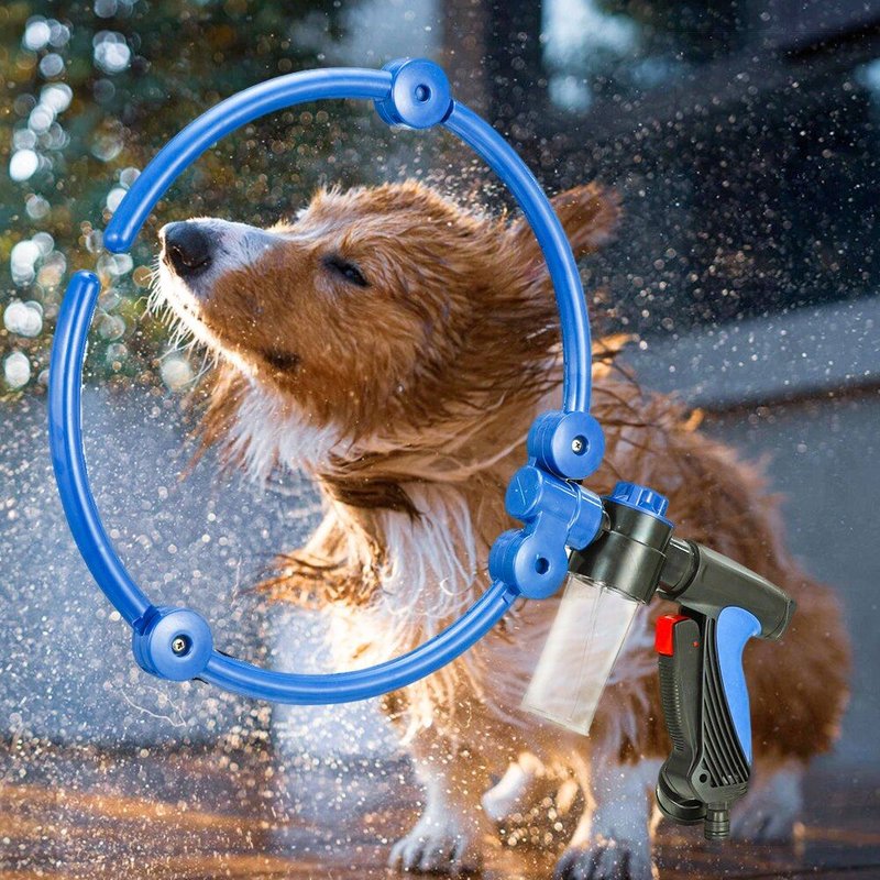 Anneau De Bain Pliable Pour Animaux De Compagnie, 360 Degrés, Pour Le Nettoyage Des Animaux De Compagnie, Parfait Pour Les Chiens Et Les Chats