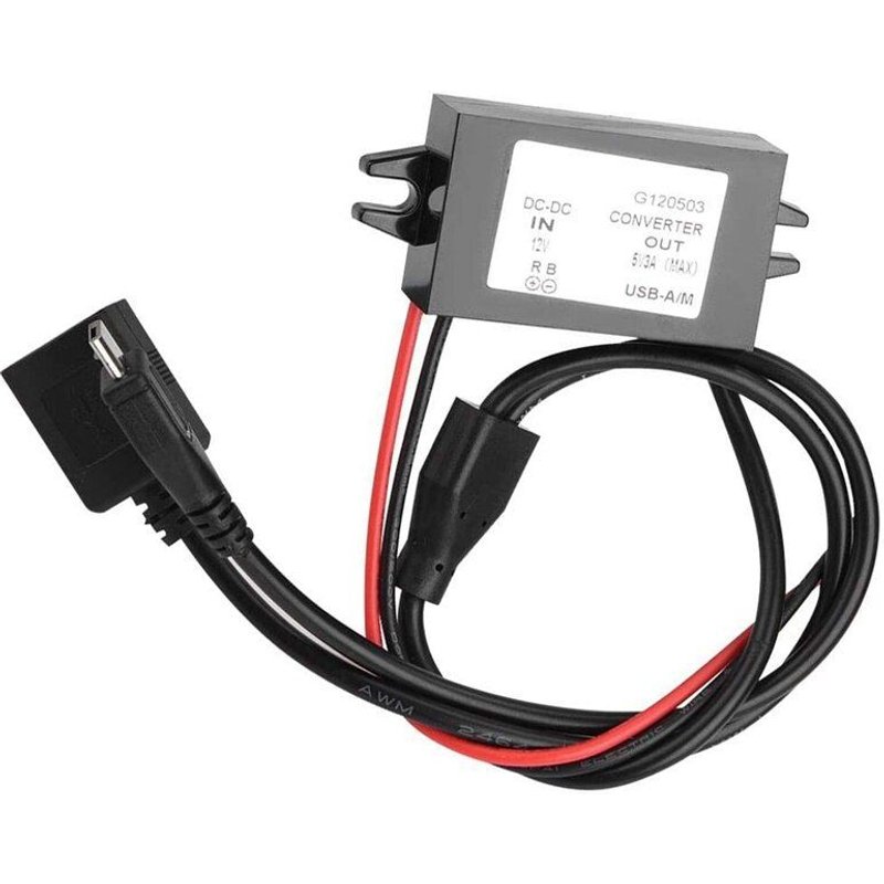 Convertisseur de tension cc 12V à 5V 3a USB-A/M, transformateur d'unité d'alimentation