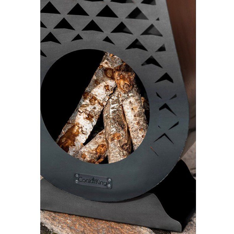 Cheminée D'extérieur En Acier Avangardo 50x33x108cm