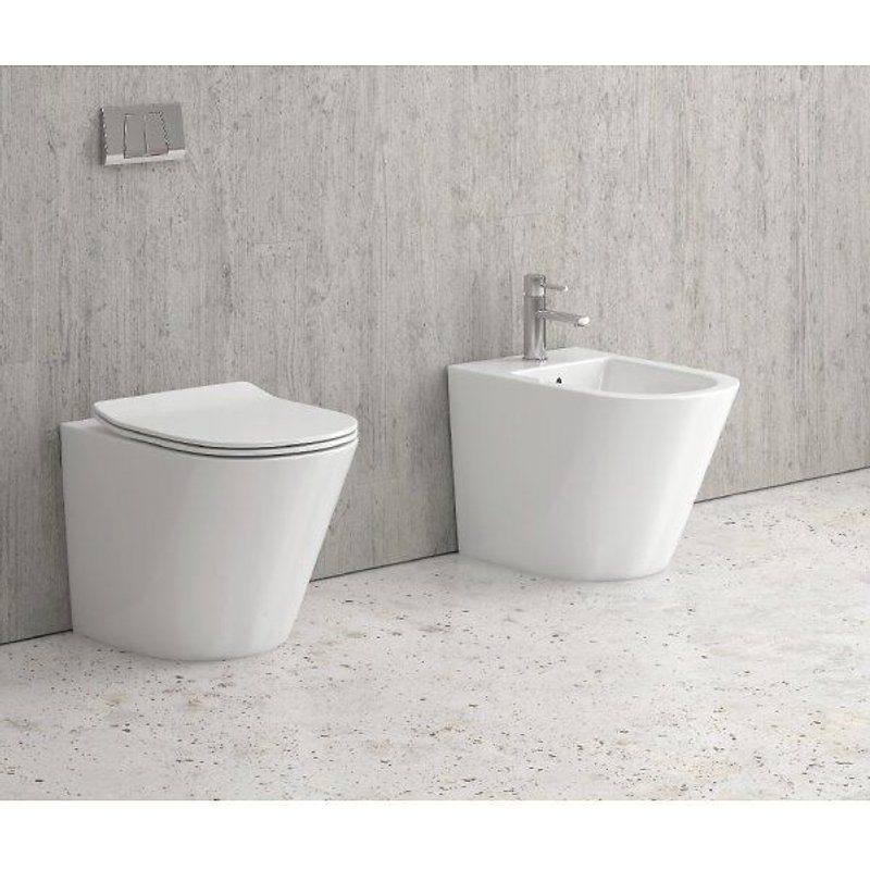 Cuvette Wc À Poser Sorento Avec Abattant À Frein De Chute