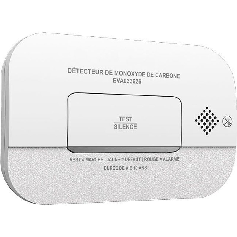 Evacuate-détecteur De Monoxyde De Carbone Autonomie 3 Ans