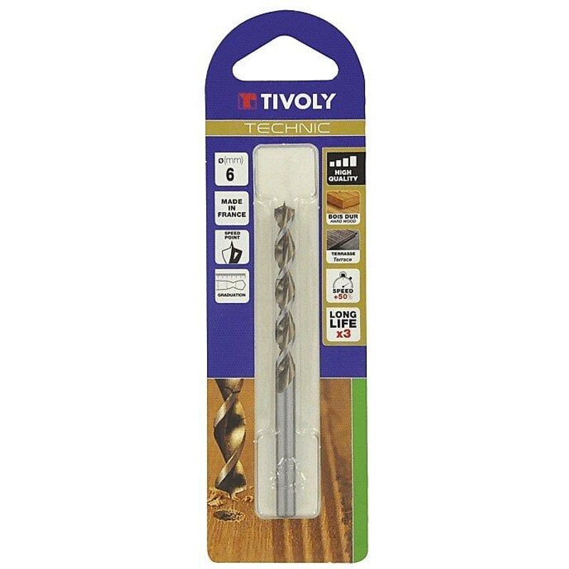 Foret bois dur Technic diamètre 2.5mm