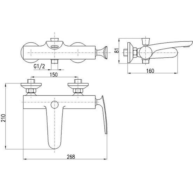 Mitigeur Baignoire Avec Inverseur Sans Douchette Tigris En Chrome