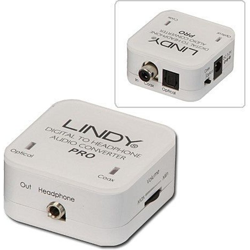 Convertisseur Lindy Rca Vers Toslink (blanc)