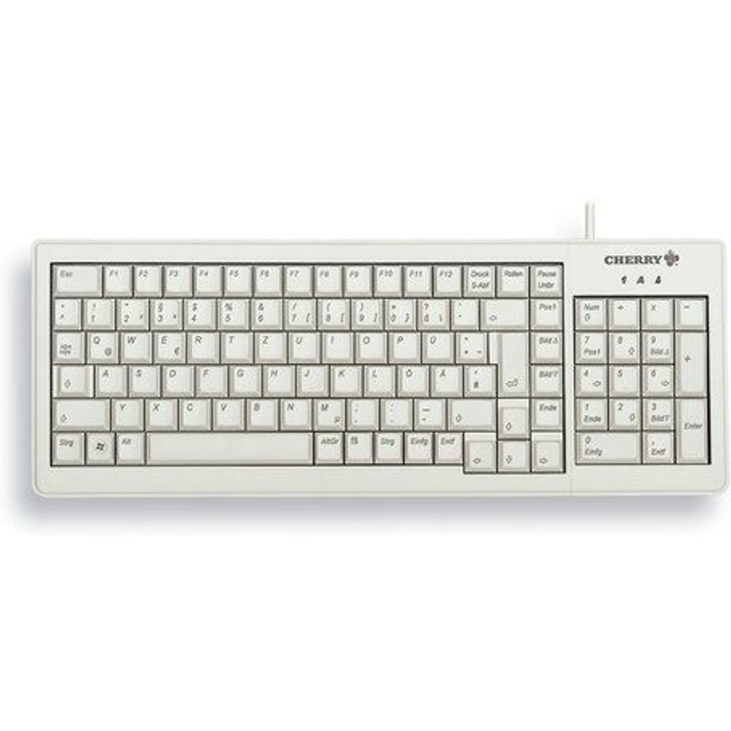 CHERRY XS clavier Maison USB QWERTZ Allemand Gris