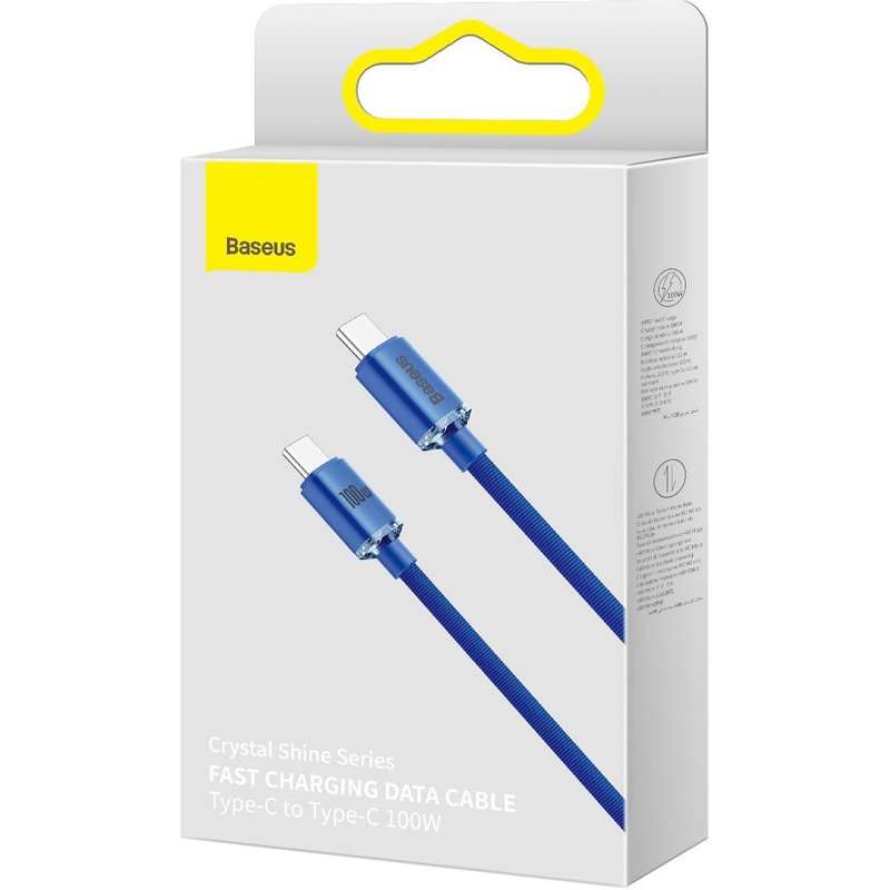 Baseus Type-c - Type-c Crystal Shine Series Fast Charging Data Cable