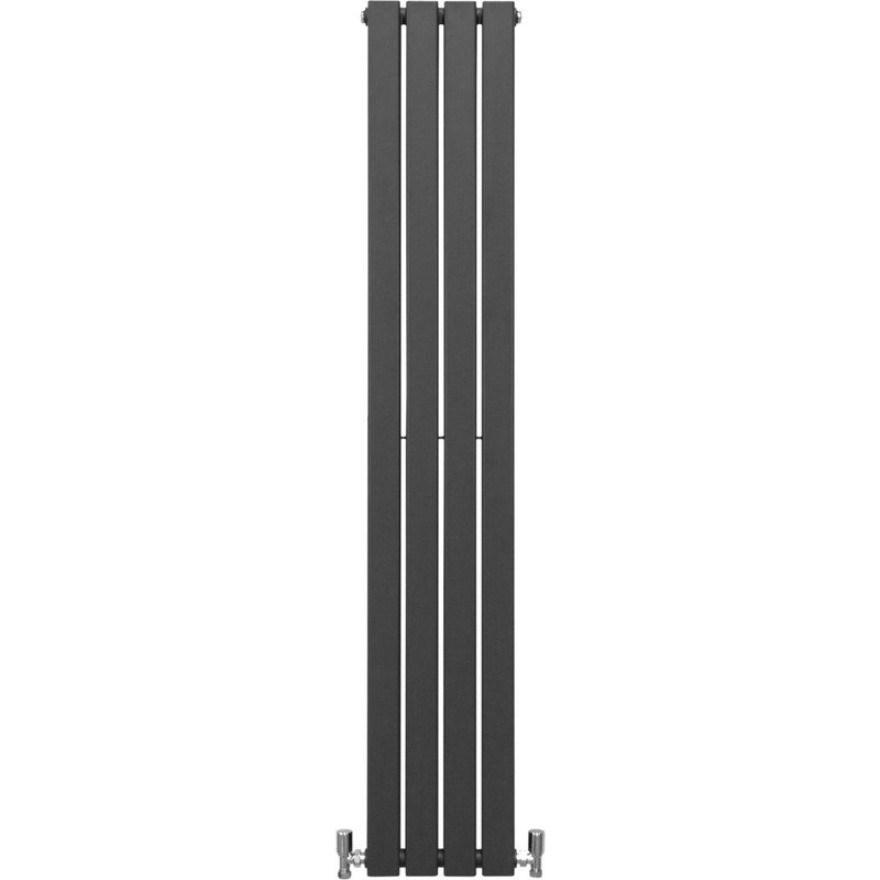 Radiateur Plat Gris Anthracite 160 cm x 28 cm Salle de Bain Radiateur Mural Chauffage Central Design Scandinave