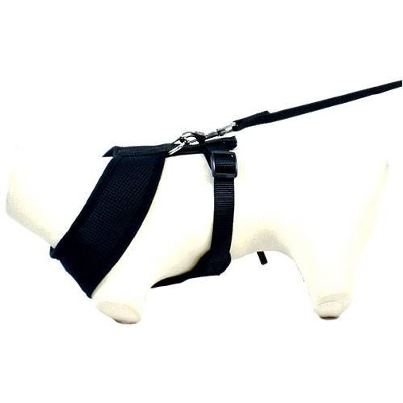 Harnais Air Mesh Noir Pour Chien Taille Xl: 58 À 75 Cm / 38 Cm