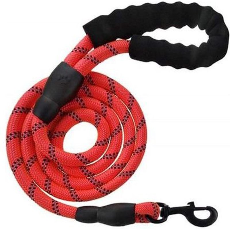 Laisse Pour Chien Nylon 1.5m Rouge Fuienko