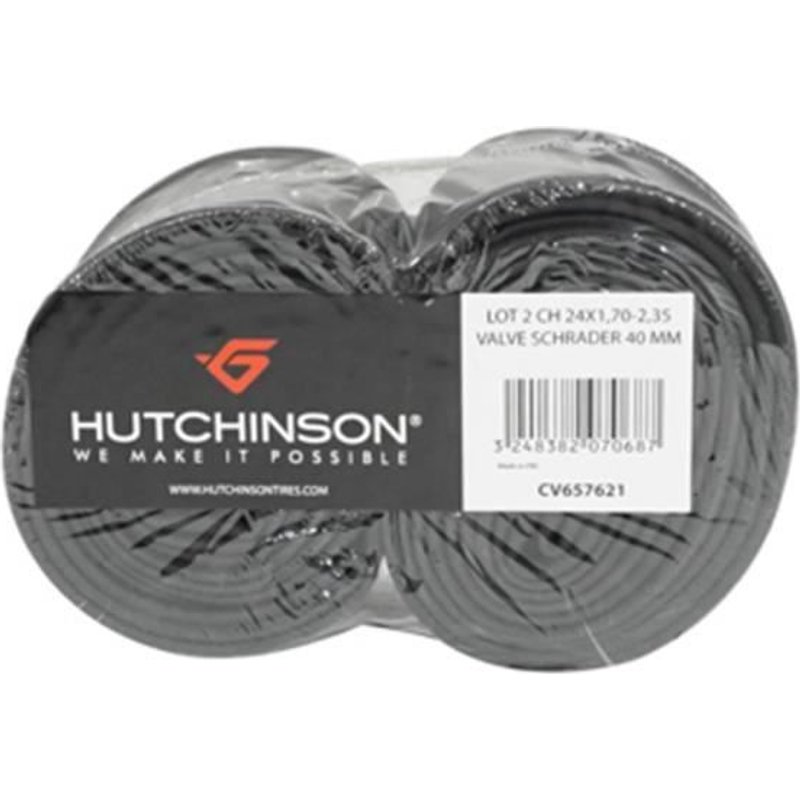 Chambre à air VTT Hutchinson 24x1.70-2.35 valve Schrader (40 mm) (lot