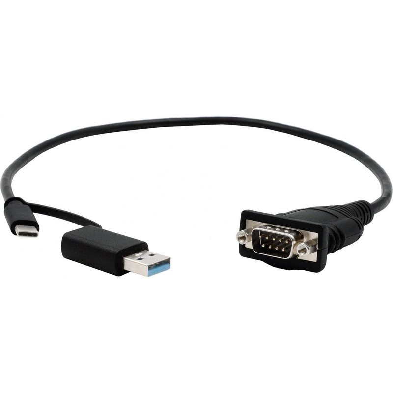 Exsys Ex-23001 Câble Série Noir 0,5 M Usb Type-a/usb Type-c Db-9
