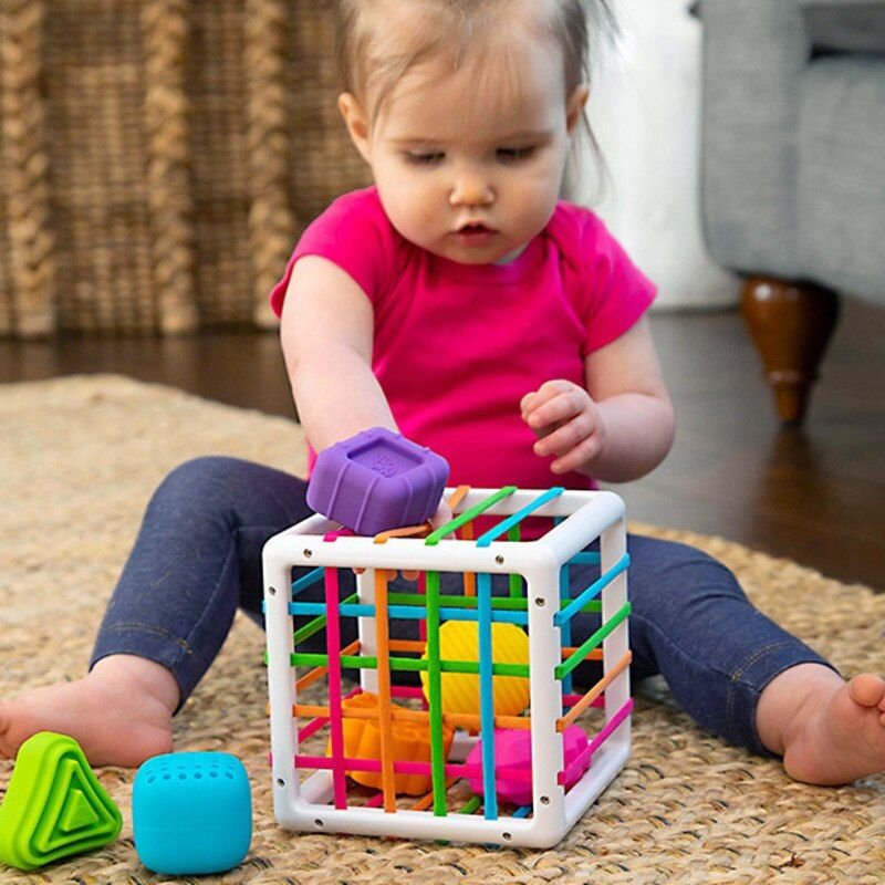 Blocs De Forme Colorés En Jeu De Tri Et Apprentissage Montessori, Jouets Éducatifs De Naissance Pour Enfant Et Bébé De 0 À 12 Mois, Nouvelle Collection, Cadeau