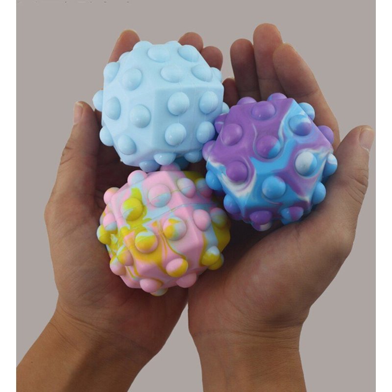 Boule Antistress Cube Arc-En-Ciel, Jouet Anti-Stress, Hexagone 3d, Décompression, Pression Des Doigts
