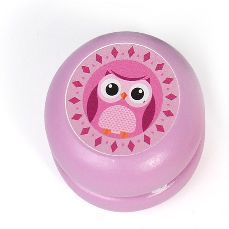 Jouets Yo-Yo En Bois Pour Enfants, 2 Pièces, Jolis Motifs D'animaux De Dessin Animé, Style Aléatoire