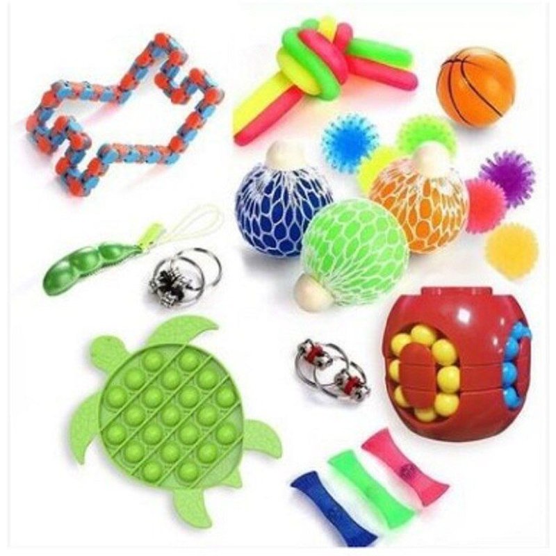 Ensemble De Jouets Sensoriels Fidget, Pack De Jouets De Décompression Anti-Stress