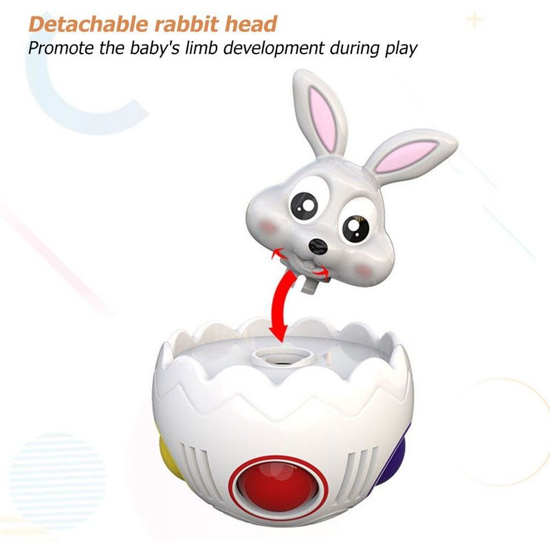 Jouet De Pâques, Boules À Bulles Détachables, Tête De Lapin, Jouet Éducatif Magique, Boule Arc-En-Ciel, Décompression, Fidget