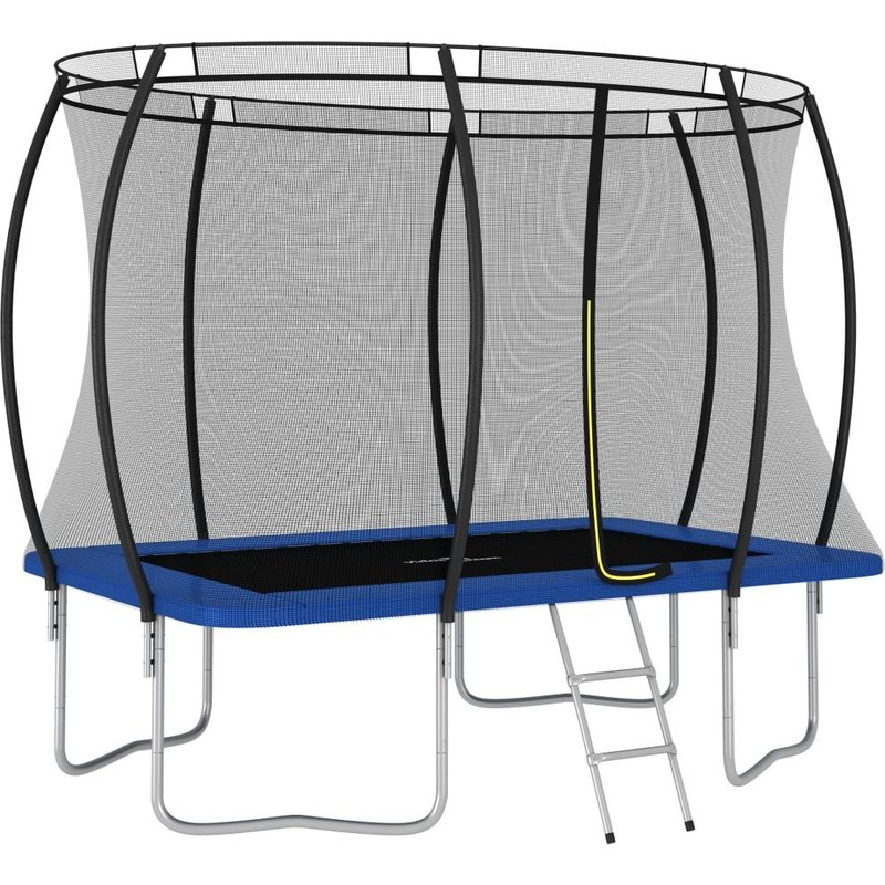 Vidaxl Ensemble De Trampoline Rectangulaire 274x183x76 Cm 150 Kg