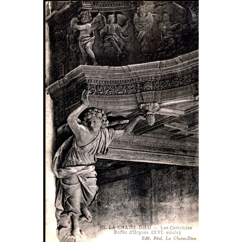 Carte Postale De La Chaise Dieu (Haute-Loire) L' Église : Les Cariatides, Buffet D' Orgues