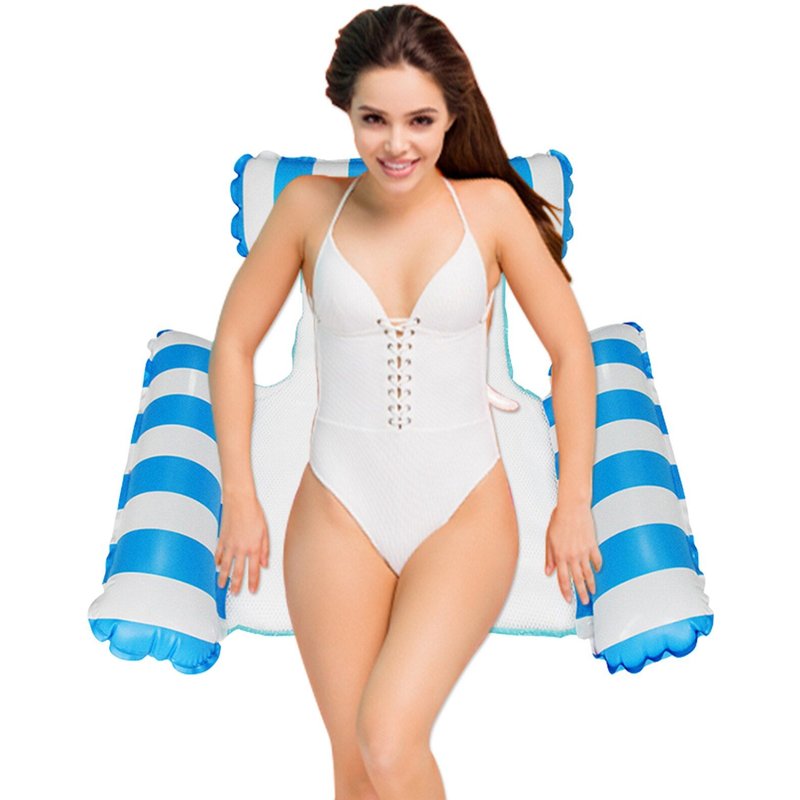 Hamac De Piscine À 3 Tuyaux, Flottant, 4 En 1, Multi-Usages, Avec Accoudoir