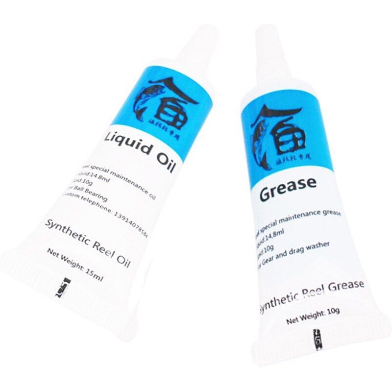 Roulement De Moulinet De PĂȘche, Lubrifiant SpĂ©cial Et Graisse D'entretien, 2 Jeux De Disques CannelĂ©s En MĂ©tal, Huile Lubrifiante, En Stock