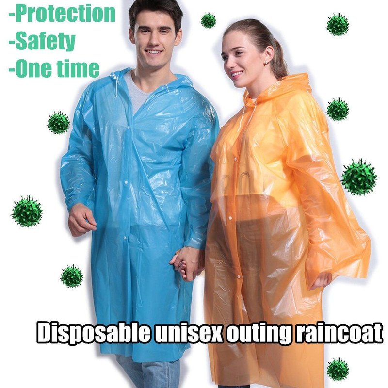 Imperméable À Usage Unique Pour Homme Et Fille, Vêtement De Protection Transparent Et Ultraléger, Idéal Pour Les Voyages En Plein Air
