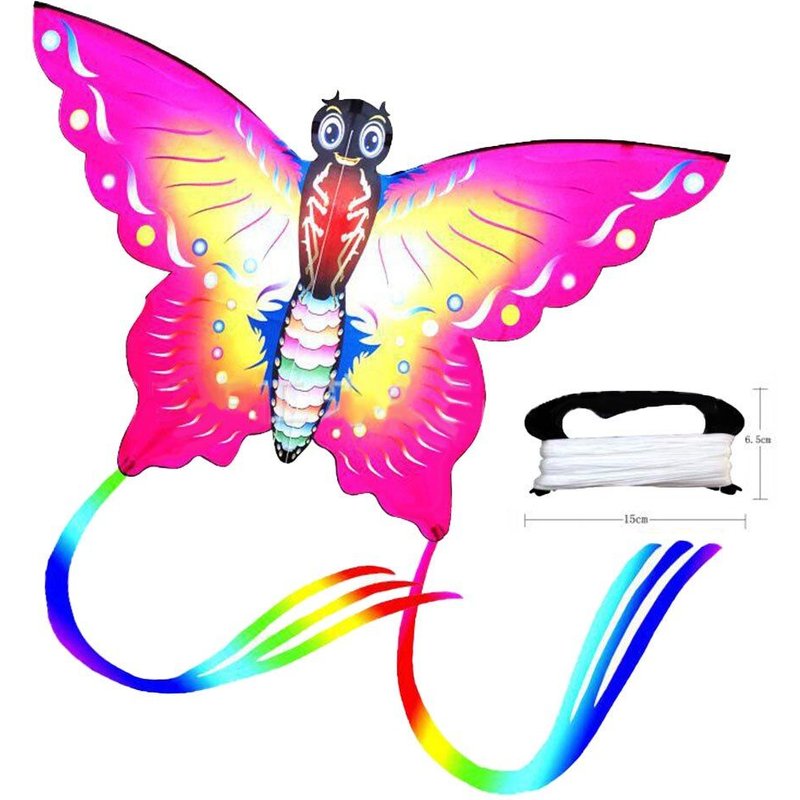 Cerf-Volant Papillon Coloré Pour Enfants, Jeux Et Activités De Plein Air, Ligne Unique, Jouets Volants Pour Enfants