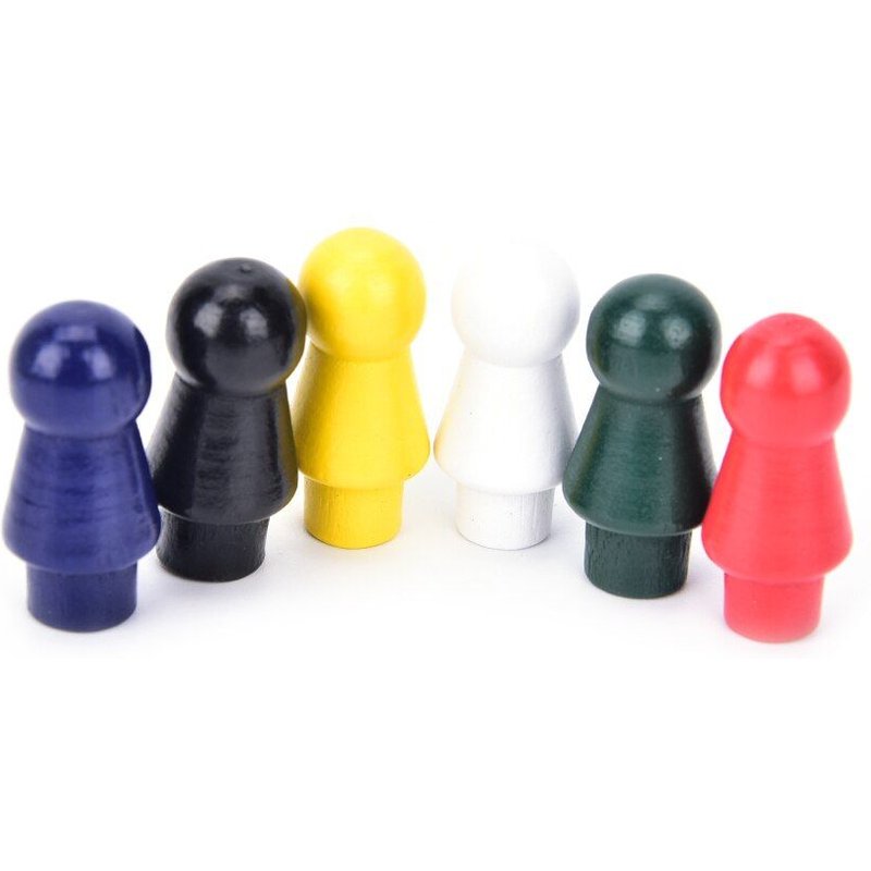 Jeu De Dames Chinois En Bois, 6 Couleurs, Pièces De Rechange, Échecs Uniquement (Plateau Non Inclus), 60 Pièces/Ensemble