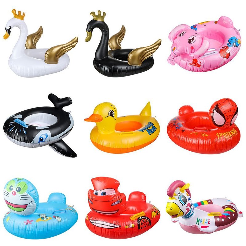 Anneaux De Piscine Pour Bébé, Siège Gonflable Mignon, Anneau De Natation, Siège Flottant, Cercle De Natation Avec Poignée Pour Bébés, Baignoire Pour Tout-Petits