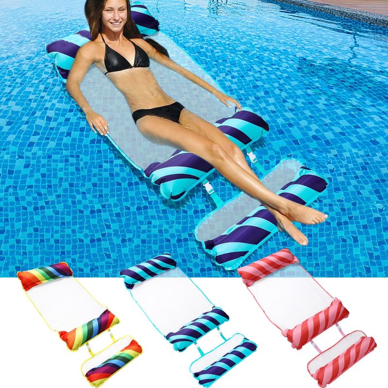 Hamac De Piscine Pliable Et Flottant, Matelas À Air, Lit De Détente, Accessoires De Piscine