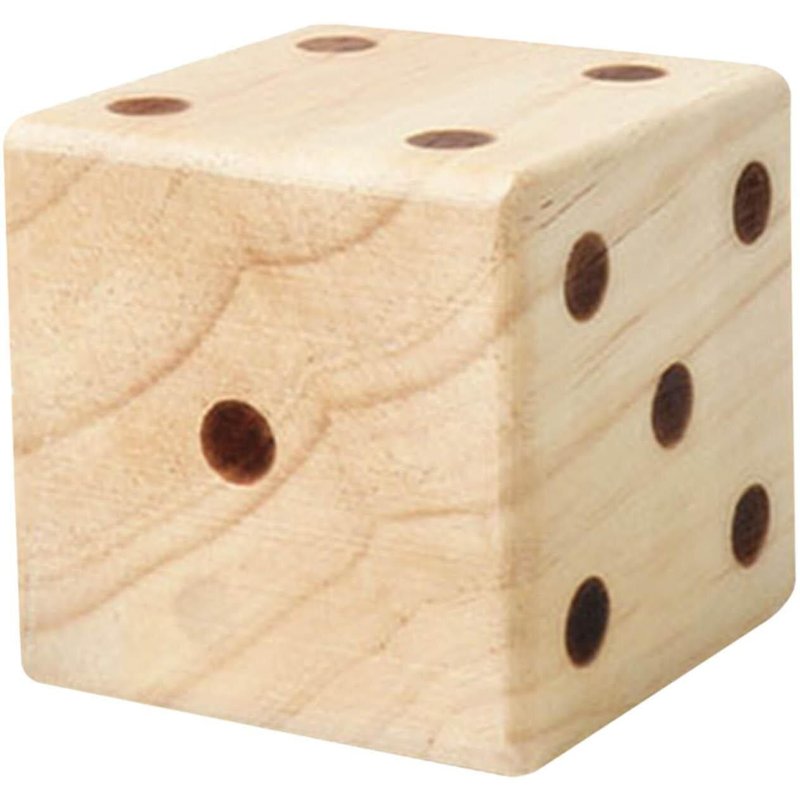 Dés De Cour Jumbo En Bois Léger À Bord Lisse De 7cm/2.36 Pouces, Pour Jeu De Rôle, Plage, Extérieur, Équipement De Sport